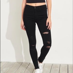 High rise super skinny jeans